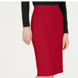 INC Women's Solid Scuba Pencil Skirt